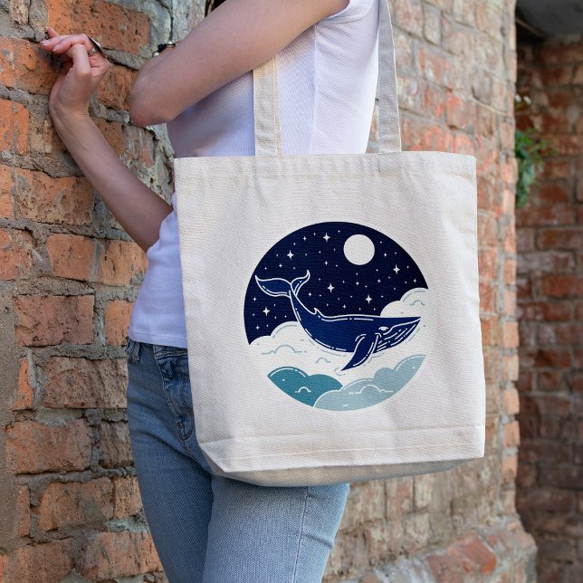 Tote Bag Blue Whale Dream (Créateur téléchargé)
