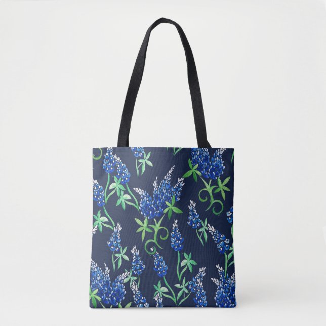 Tote Bag Bluebonnets Texas State Flower Bluebonnet "T (Devant)