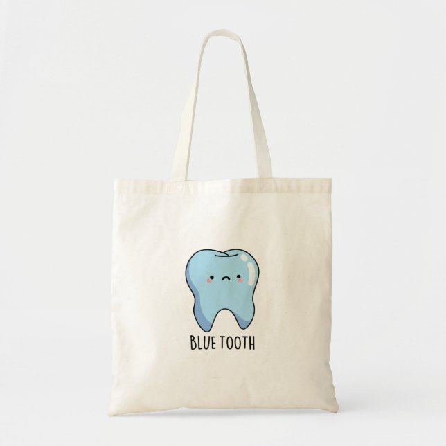 Tote Bag Bluetooth Funny Technique Bleu Douille (Devant)