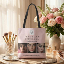 Blush Pink Script Logo Photo Lashes Studio