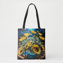 Tote Bag Bodegón Flores y Noche 1 - 001