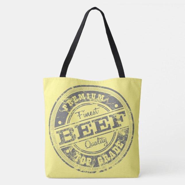 Tote Bag Boeuf de qualité supérieure - Couleurs claires (Dos)