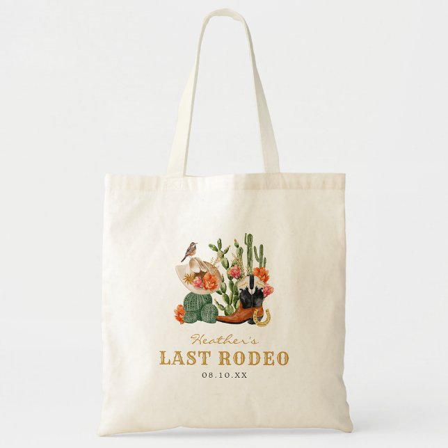 Tote Bag Bohème occidentale (Western Theme Boho Last Rodeo Tote Bag by Painted Paperie
)