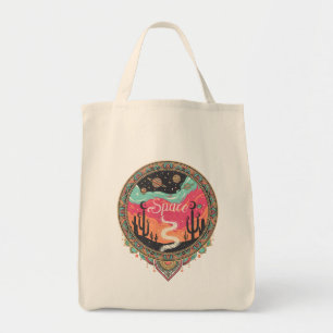 Tote Bag Boho Désert Cosmique Rétro