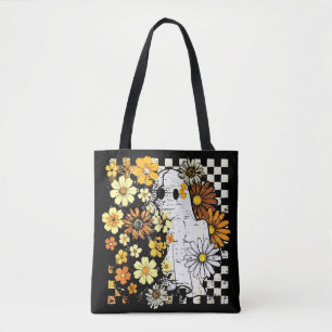 Tote Bag Boho Floral Automne Fantôme Thanksgiving Automne V