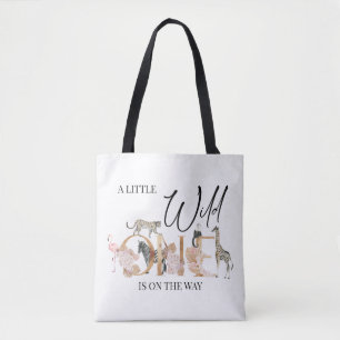 Tote Bag Boho Safari Wild One Baby Girl Baby shower