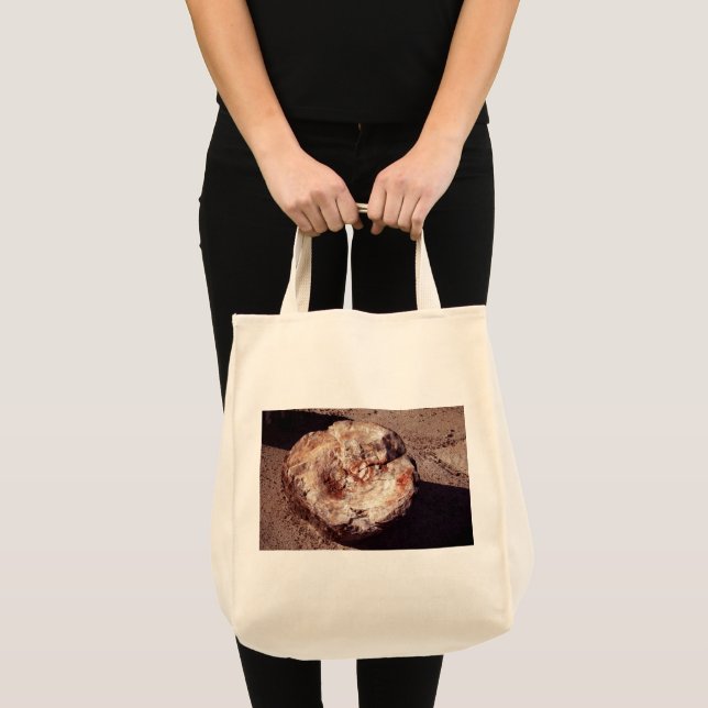 Tote Bag Bois petrifié avec ombres Arizona Photo (Devant (produit))