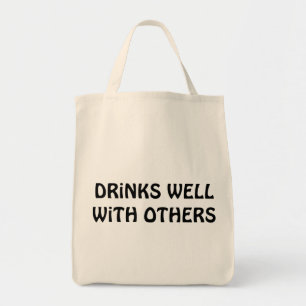 Tote Bag Boissons bien avec d'autres