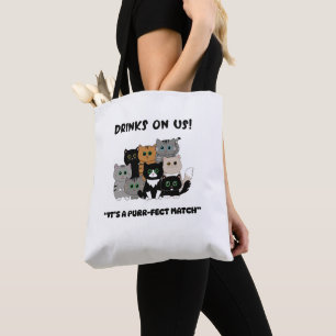 Tote Bag Boissons Offertes Mariage Purrfait