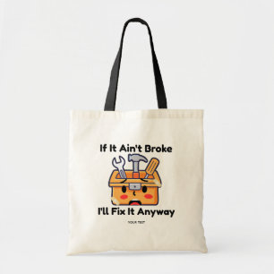Tote Bag Boîte à outils drôle pour bricoleur humour papa pe