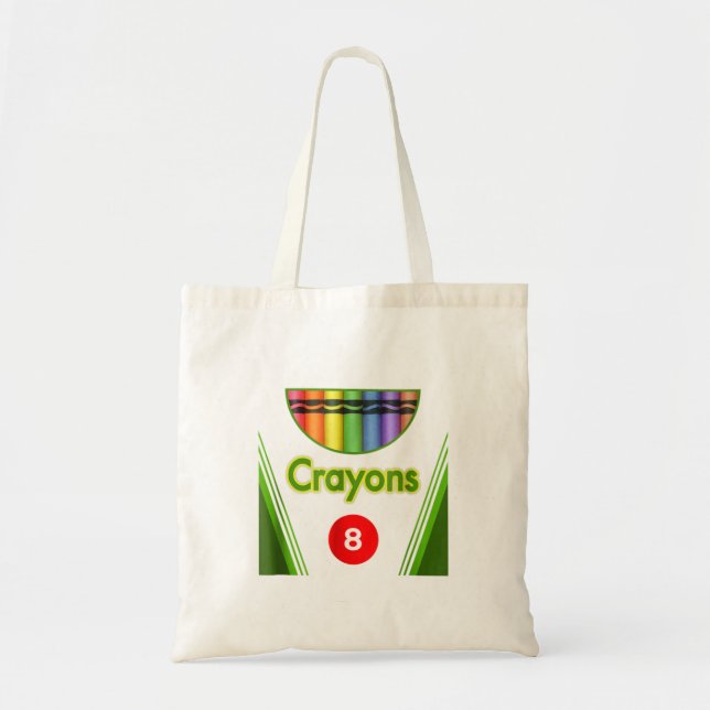 Tote Bag Boîte Crayon de 8 costume Halloween T-shirt-DZl52. (Devant)