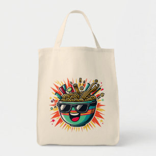 Tote Bag Bol de nouilles de ramen de dessin animé drôle mig