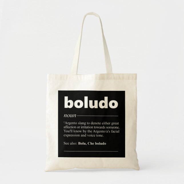 Tote Bag Bolu Definition Drôle cadeau pour les fans de l'Ar (Devant)