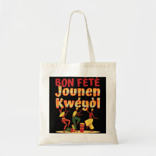 Tote Bag Bon Fete Jounen Kweyol - Joyeuse journée créole Ma