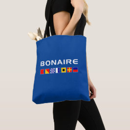 Tote Bag Bonaire Nautique Marines Drapeaux de Voile Couleur