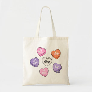 Tote Bag Bonbon Coeur anti-Valentin