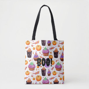 Tote Bag Bonbons d'Halloween festifs, jack - o-lanterns Boo