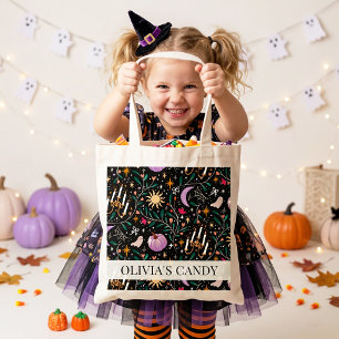 Tote Bag Bonbons d'Halloween Opulents Personnalisés pour la
