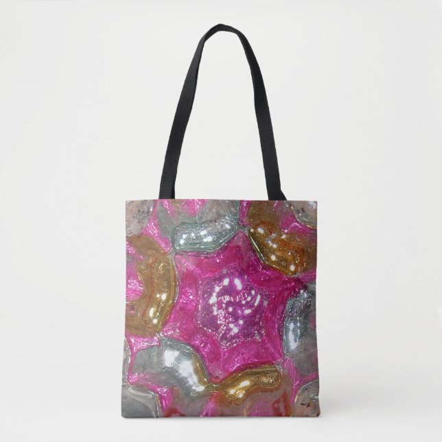 Tote Bag Bonbons en verre - Picasso en argent rose - Verre  (Devant)