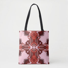 Tote Bag Bonbons et Currant Rouge Kaleidoscope Motif #4