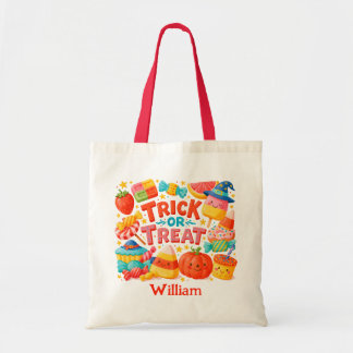 Tote Bag Bonbons personnalisés pour Halloween Trick or Trea