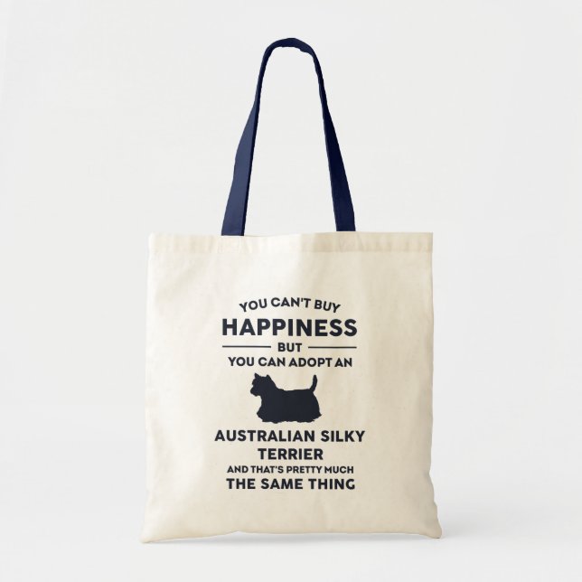 Tote Bag Bonheur d'adoption Silky Terrier (Devant)