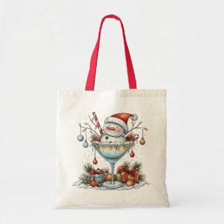 Tote Bag Bonhomme de neige Santa Marguerita Time