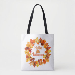 Tote Bag Bonjour Automne – Conception de saison automnale c