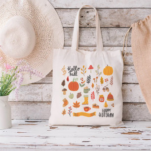 Tote Bag Bonjour automne heureux automne