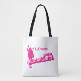 Tote Bag "Bonjour Kamala" - Fourre-tout à l'épaule (slogan 