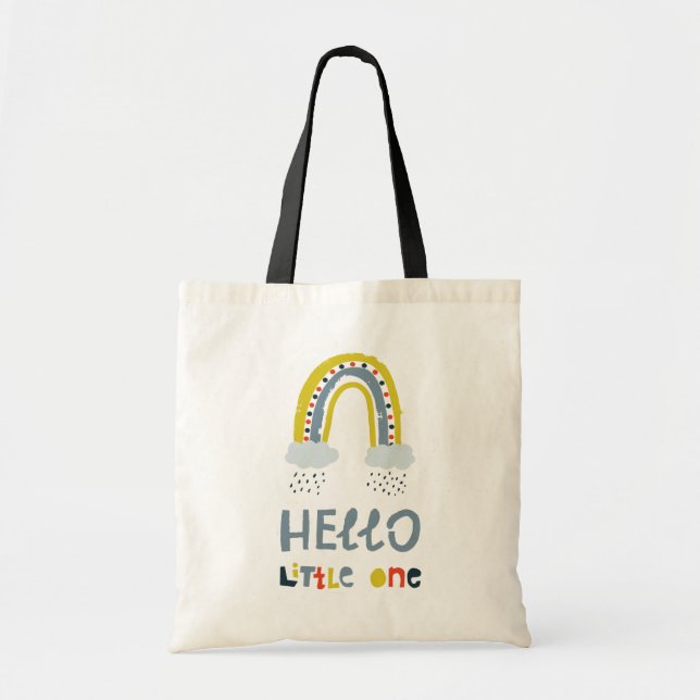 Tote Bag Bonjour Mon Petit Un Arc En Arc En Arc (Devant)