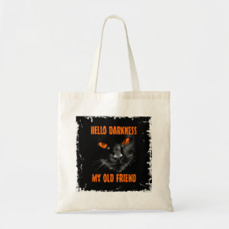 Tote Bag Bonjour obscurité mon vieil ami : Édition Hallowee