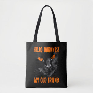 Tote Bag Bonjour obscurité mon vieil ami : Édition Hallowee