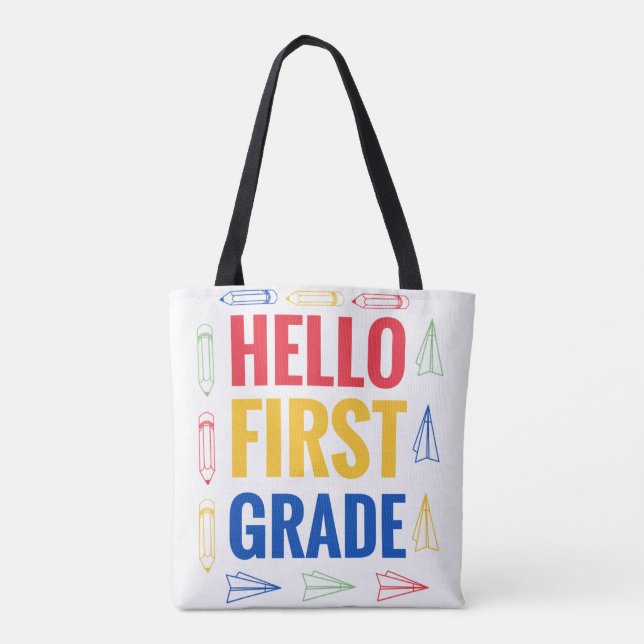 Tote Bag Bonjour première année (Dos)