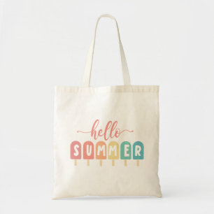 Tote Bag Bonjour Summer Pastel Popsicles