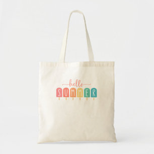 Tote Bag Bonjour Vacances Été Glace Crème Popsicle Ice Loll