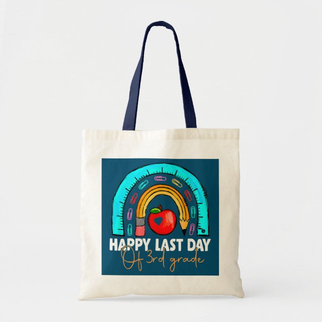 Tote Bag Bonne Dernière journée de troisième année 3e année (Devant)
