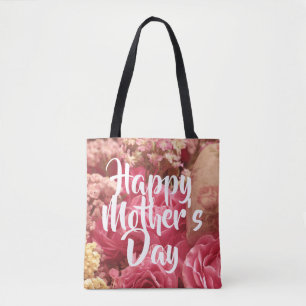 Tote Bag Bonne fête des mères Roses du coeur