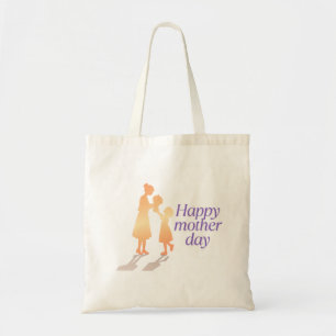 Tote Bag Bonne Fête des Mères Typographie florale -