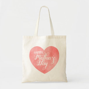 Tote Bag Bonne journée de la mère dans le coeur rose