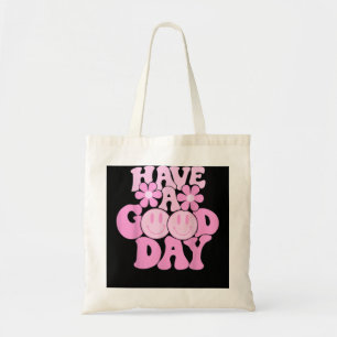 Tote Bag Bonne Journée Retro Smile Face Happy Face Preppy