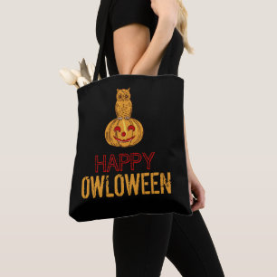 Tote Bag Bonne Owloween, Halloween