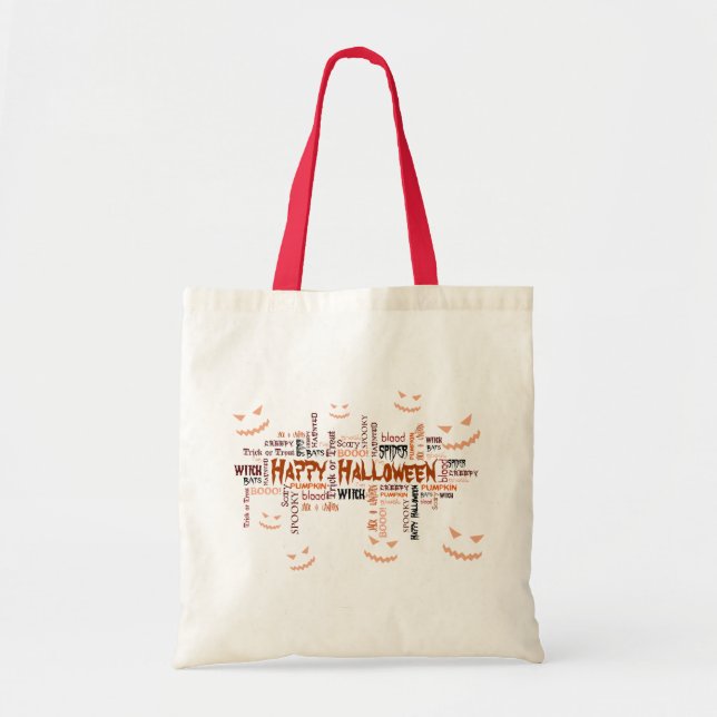 Tote Bag Bonne typographie d'Halloween (Devant)