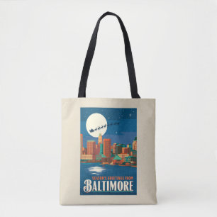 Tote Bag Bonnes Fêtes de Baltimore