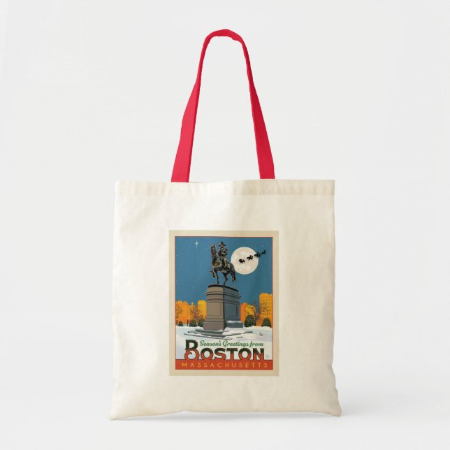 Tote Bag Bonnes Fêtes De Boston Common ! (Devant)
