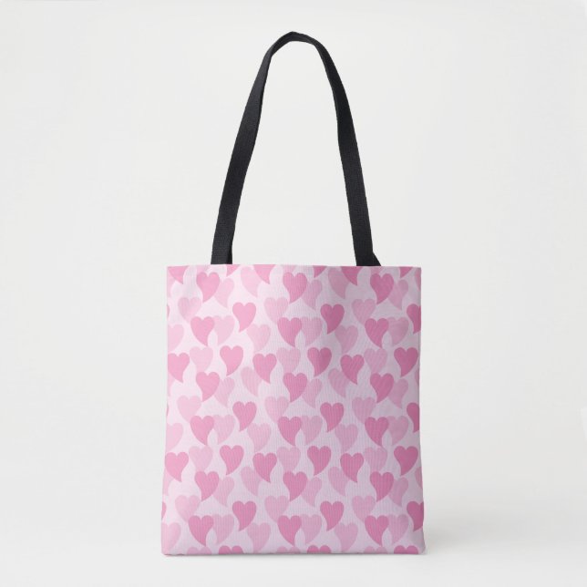 Tote Bag Bons Coeurs Motif sans couture (Devant)