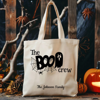 Tote Bag Boo Crew Custom Halloween Famille Enfants