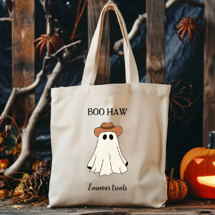 Tote Bag Boo Haw Custom Halloween Drôle Ouest