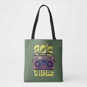 Tote Bag Boombox vintage de la vibe des années 90