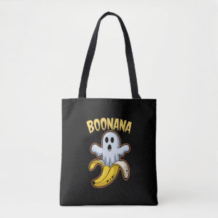 Tote Bag Boonana Cute Ghost Banana Halloween